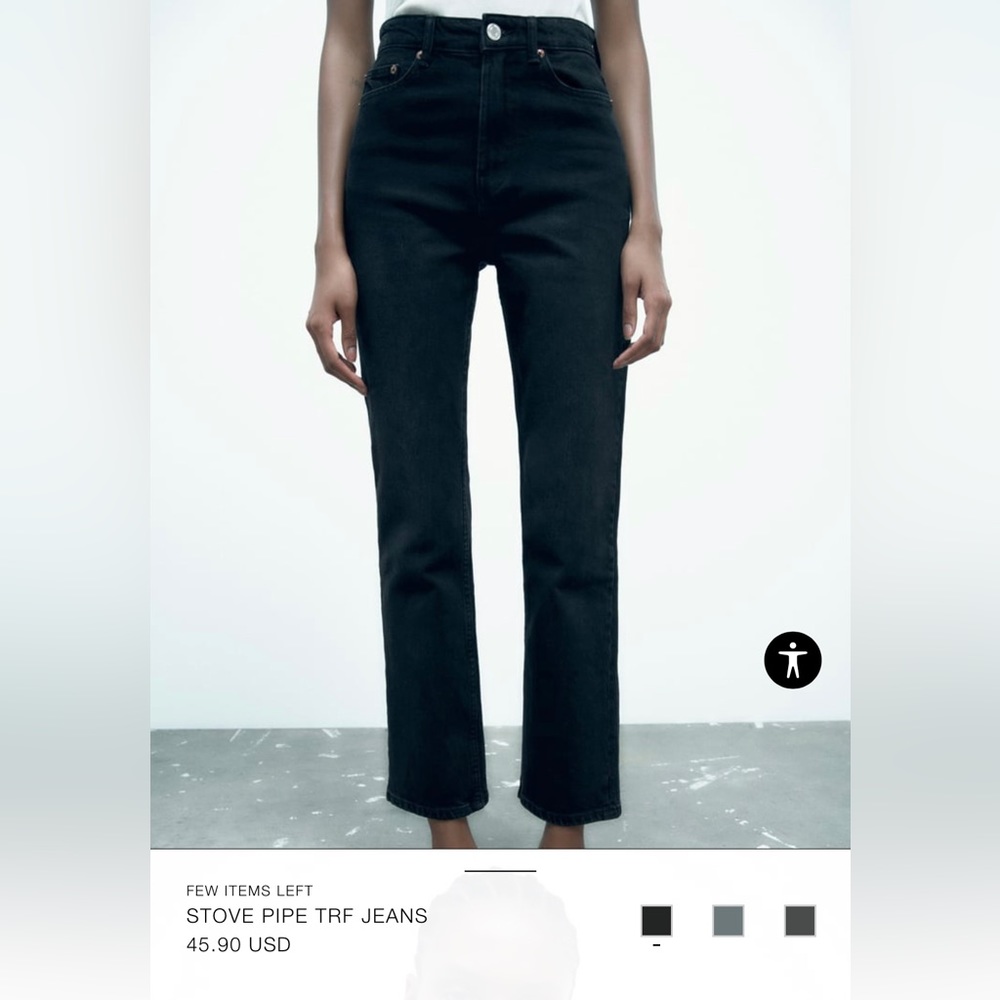 NWT ZARA High Rise Jeans